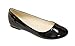 Bella Marie Stacy-11 Women's Round Toe Patent Leather Slip on Boat Ballet Flat Shoes