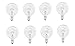 Mandala Crafts Replacement Light Bulbs for Scent Wax Warmer, Candle Melt, Fragrance Burner, Oil Diffuser, Lamp, E12,120v 25-Watt G50, 8 Pack