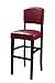 Linon FBA_ Monaco Stool, 24-Inch, Dark Red, 17.75
