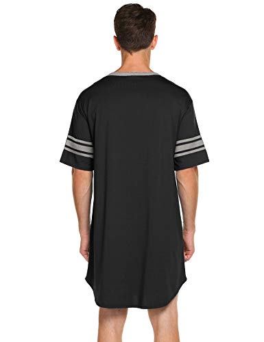 3 Ekouaer+Nightshirt+Cotton+Nightwear+Sleeve