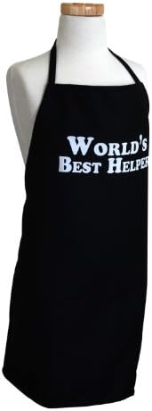 Flirty Aprons World's Best Helper Boy's Apron, Black