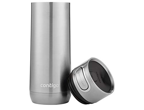 Contigo Luxe Autoseal Thermobecher, Edelstahl-Reisebecher, Isolierflasche, auslaufsicher, Kaffebecher to Go, spülmaschinenfest, Isolierbecher mit Easy-Clean-Deckel BPA-frei, 360 ml – Bild 3