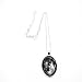 ZXUY Full Moon Necklace, Space Picture Pendant, Galaxy