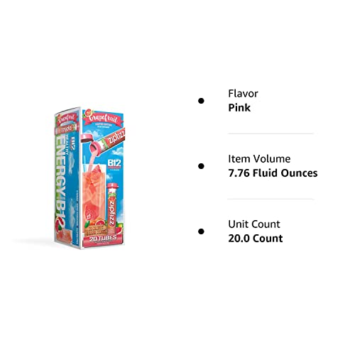Zipfizz Energy Drink Mix, Electrolyte Hydration Powder with B12 and