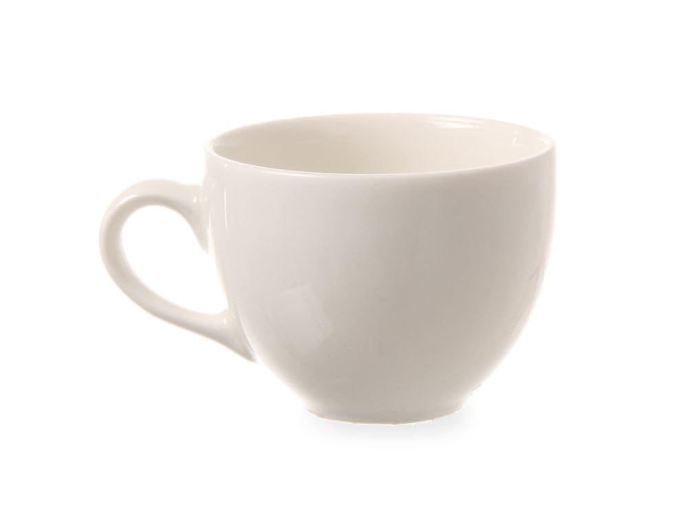 HENDI Espresso Cup, for HENDI Saucer 780183, Reinforced Edges, High-Quality Glaze, High Impact and Wear Resistance, Suitable for Microwave, Dishwasher, 100ml, White Hotel Porcelain