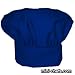 CHEFSKIN ROYAL BLUE CHEF MUSHROOM HAT ADULTS ADJUSTABLE VELCRO, NICE FABRIC TOP QUALITY HAT, DELIVERED IN 2-3 DAYS