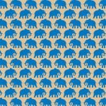 Blue Elephant Luxury Printed Patterned Tissue Wrapping Paper. 5 sheets. Suttons Packaging.