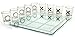Matty's Toy Stop Tic-Tac-Toe, Three in A Row Shot Glass Drinking Game with 9 Shot Glasses and Glass Game Board