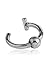 316L Surgical Steel Fake Captive Nose Ring Hoop 5/16