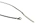 Sovenny 50 Pieces 1.5mm Brown Waxed Necklace Cord with Bronze Chain Lobster Clasp for Bracelet Necklace and Jewelry Making