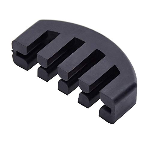 AISIBO 4/4 Violin Practice Mute, Rubber Claw Mute, Mute Silencer for Very Quiet Practice (Black) - Thumbnail 4
