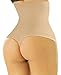 ShaperQueen102 Thong - Womens Waist Trainer Cincher High-Waist Girdle Sexy Body Shaper Slimming Tummy Control Panty Shapewear (Large, Nude)