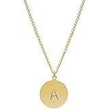 Alphabet Initial Pendant Necklace, 18