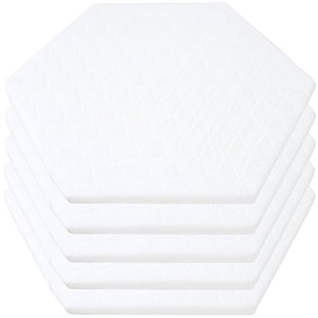 Laufgittermatratze Laufgittereinlage Gesteppt für 6-Eck Laufstall Matratze Weiss Laufstallmatratze Kinder Baby 120x105x6 cm N