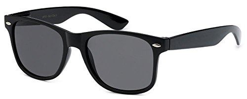 Retro Rewind Black Polarized Sunglasses Vintage Style
