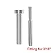BLIKA 20 Pack Stainless Steel Invisible Receiver and Swage Stud End for 3/16 Inch Cable Railing, Deck Stair Threaded End Fitting for 2