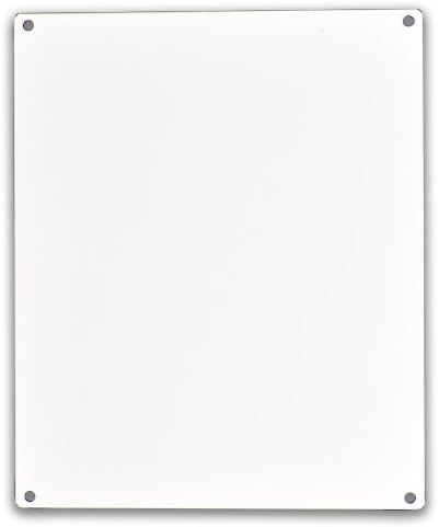 Allied Moulded PL142 White Painted Carbon Steel Back Panel for Polyline Series Polycarbonate Enclosures