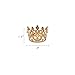 Gold Mini Princess Crown Tiara Cake Cupcake Toppers Set for Baby Shower Birthday Princess Party Decorations