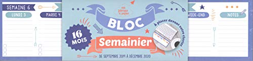 Bloc semainier à placer devant votre clavier by 