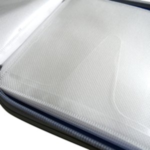 Second Generation 40 CD/VCD/DVD Storage Case Stiff Material with New Double Sleeves for Your CD Album White - Thumbnail 3