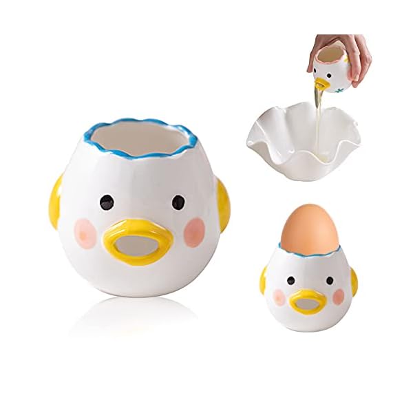 Mlysnd-Egg-Separator-Cartoon-Vomiting-Chicken-Egg-White-Separator-Novelty-Funny-Portable-Kitchen-Gadgets-Baking-Tool-Egg-White-for-Kitchen-Bakery-Ceramics-1Pcs-Yellow Mlysnd Egg Separator, Cartoon Vomiting Chicken Egg White Separator Novelty Funny Portable Kitchen Gadgets Baking Tool Egg White for Kitchen, Bakery, Ceramics (1Pcs, Yellow)