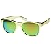 Reflective Color Mirror Lens Neon Color Wayfarers Style Sunglasses