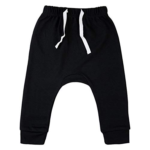 SOBOWO Newborn Baby Boy Girl 3-Pack Joggers Infant Baby Cotton