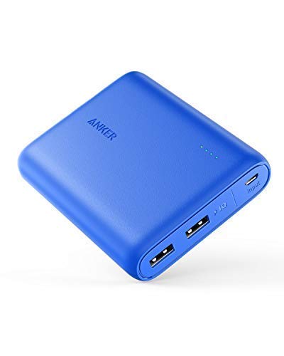 Anker PowerCore 13000, Compact 13000mAh 2-Port Ultra-Portable Phone Charger Power Bank with PowerIQ and VoltageBoost Technology for iPhone, iPad, Samsung Galaxy (Blue)