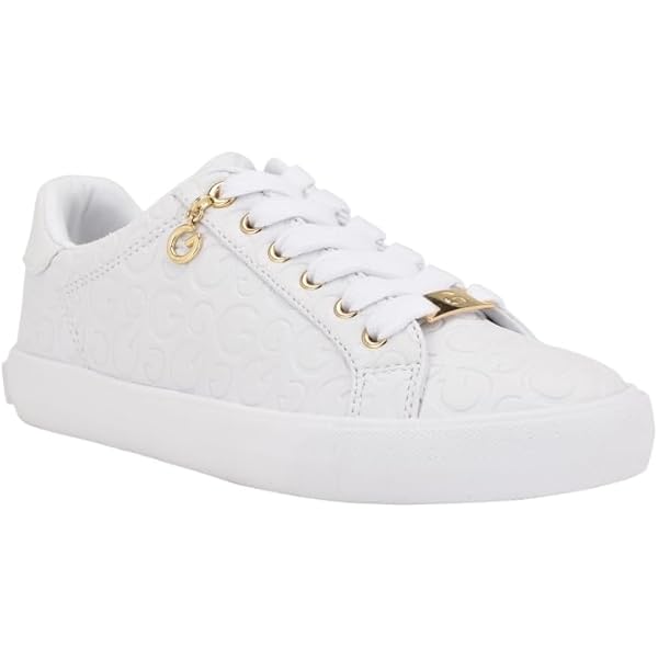 Guess Women's White Tennis Shoes Tenis Gucci Mujer Originales - Main Image
