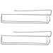 Alliebe Stemware Wine Glass Cup Rack Hanger Holder Under Cabinet Shelf Storage Without Drilling for Kitchen Set of 2