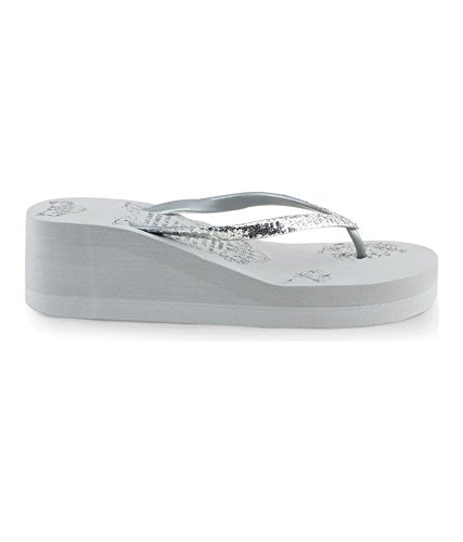 darling deals fashionable women"s flip flops silver sleepers