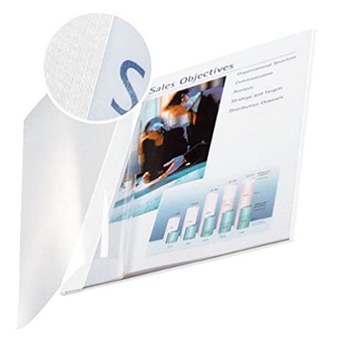 Leitz 73990001 Buchbindemappe impressBIND, Soft Cover, A4, 7 mm, 10 Stueck, weiss