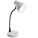 Verilux Tazza Natural Spectrum Desk Lamp, Adjustable EasyFlex Gooseneck, in-Base USB Charging Port, 2 Prong Outlet