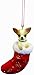 Chihuahua Christmas Stocking Ornament with 