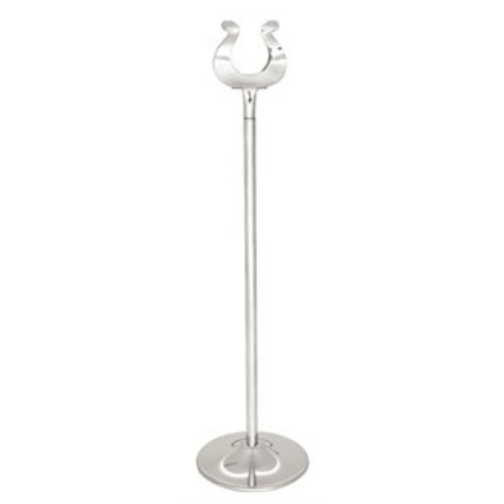 Olympia P344 Table Number Stand, 12" High, Polished Stainless Steel
