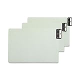 Smead End Tab 100% Recycled Pressboard Guides, Vertical Metal Tab (A-Z), Extra Wide Legal Size, Gray/Green, 25 per Set (63276)
