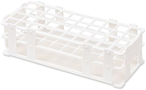 20 mm Plastic Test Tube Rack, 40 Holes, White, KeL Scientific KS-803