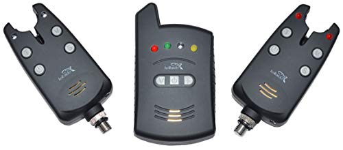 Neco Angelbissanzeiger Set 2 + 1 kabelloser Karpfen-Digitaler Bissanzeiger mit 2 Emittern und 1 Empfänger wasserdicht… – Bild 5