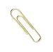 ACCO Brands Paper Clips, Regluar, # 2 Size, Smooth, Gold, 100 Clips/Box (72533)