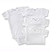 Gerber Onesies, 4 Pack, White, 3T