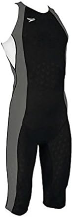 Speedo Fastskin II Male Hi-Neck Kneeskin Tech Suit, Black, XX-Large