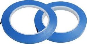 Intertape FM71 1/8" Med. Temp. Fineline Specialty Masking Tape Dark Blue,12/Rls