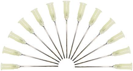 100pcs 19Ga Dispensing Needles, 1.5'' Blunt Tip Dispensing Fill Needle 19 Gauge Precision Applicator, 1.5 inches Blunt Needle Non-sterile(19Ga-1.5inches)