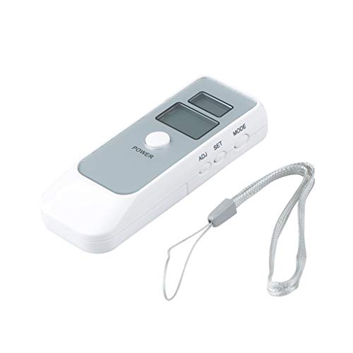 Four Portable Dual Screen Alcohol Breath Tester Breathalyzer Blowing Analyzer Detector LCD Display White