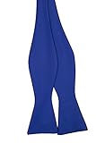 Jacob Alexander Solid Color Self Tie Bowtie - Royal Blue