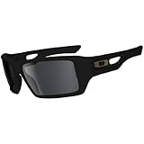 Oakley Mens Eyepatch 2 OO9136-12 Polarized Rectangle Sunglasses,Matte Black Frame/Grey Lens,One Size