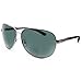 In Style Eyes C Moore Polarized Aviator Nearly Invisible Line Bifocal Sunglasses/Pewter/1.50 Strength