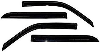 GLDIFASun/Rain Guards Window Visors Compatible with Dodge 09-18 Ram 1500 10-18 Ram 2500/3500 Crew Cab with 4 Full Size Doors Wind Deflector 94109