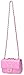ILISHOP Women's Fashion Shoulder Bag Quilting Chain Cross Korean Ladies Handbag (Bright-pink-purple)