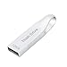 Maxonor Metal USB 2.0 Flash Drive 128GB Silver (H01128) - Keychain Design (128GB)